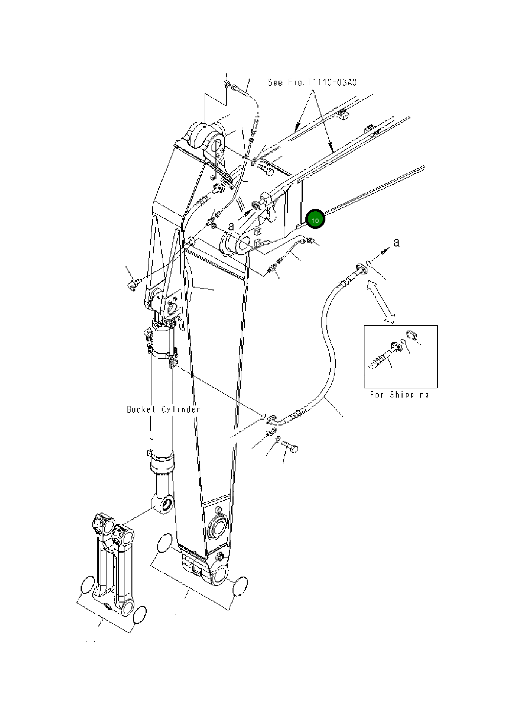 Трубка 208-94-47220 Komatsu