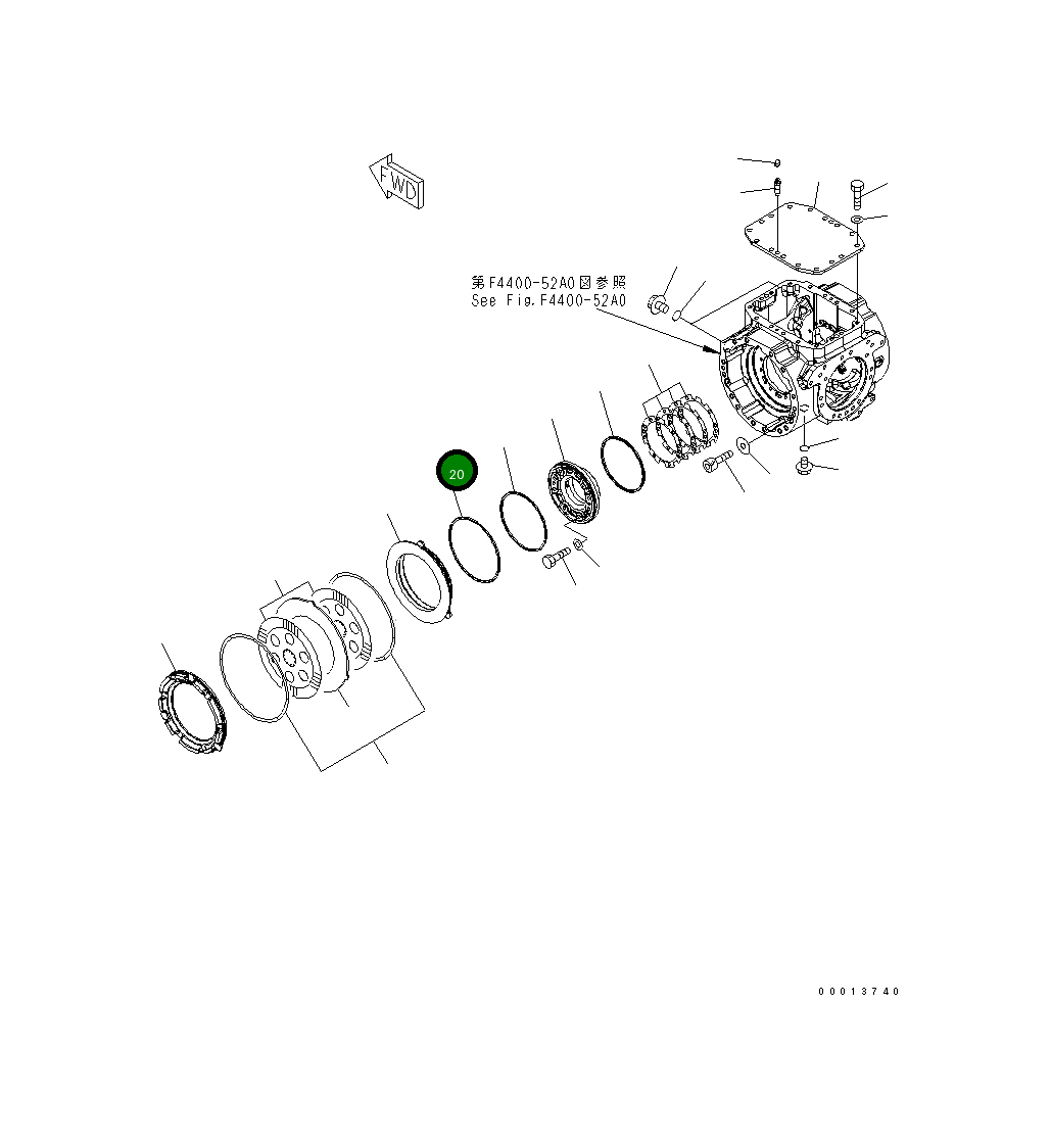 Уплотнение 417-33-31410 Komatsu