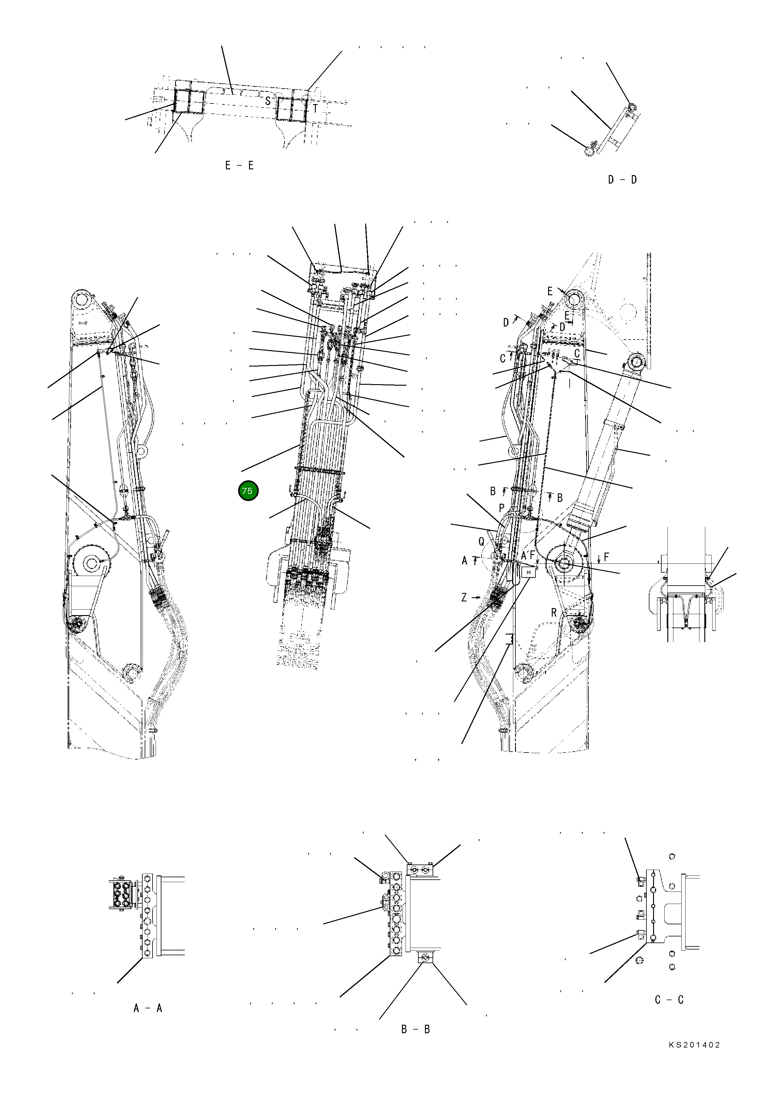 Трубка 208-62-KB890 Komatsu