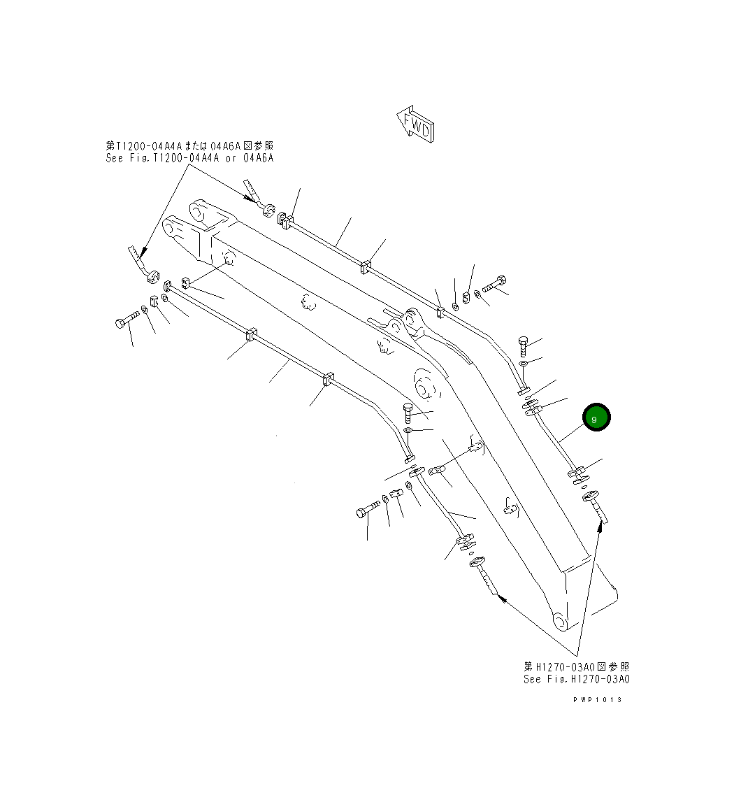 Трубка 208-970-K270 Komatsu