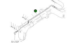 Трубка 23B-60-19290 Komatsu