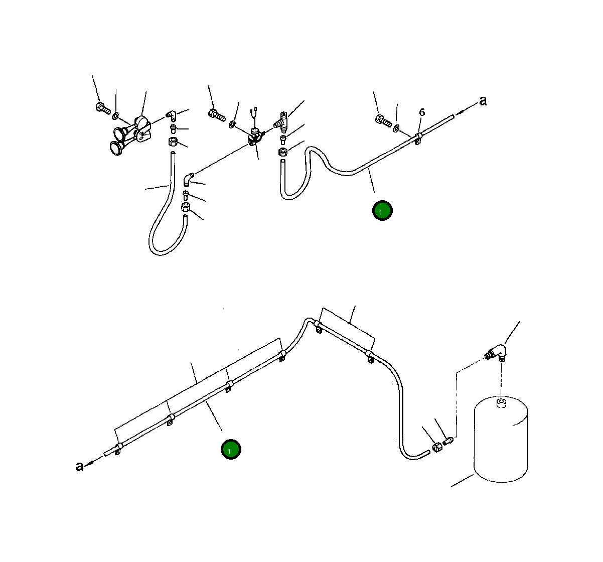 Трубка 07822-00655 Komatsu
