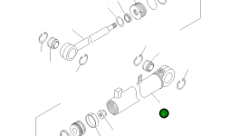 Цилиндр 233-63-18340 Komatsu