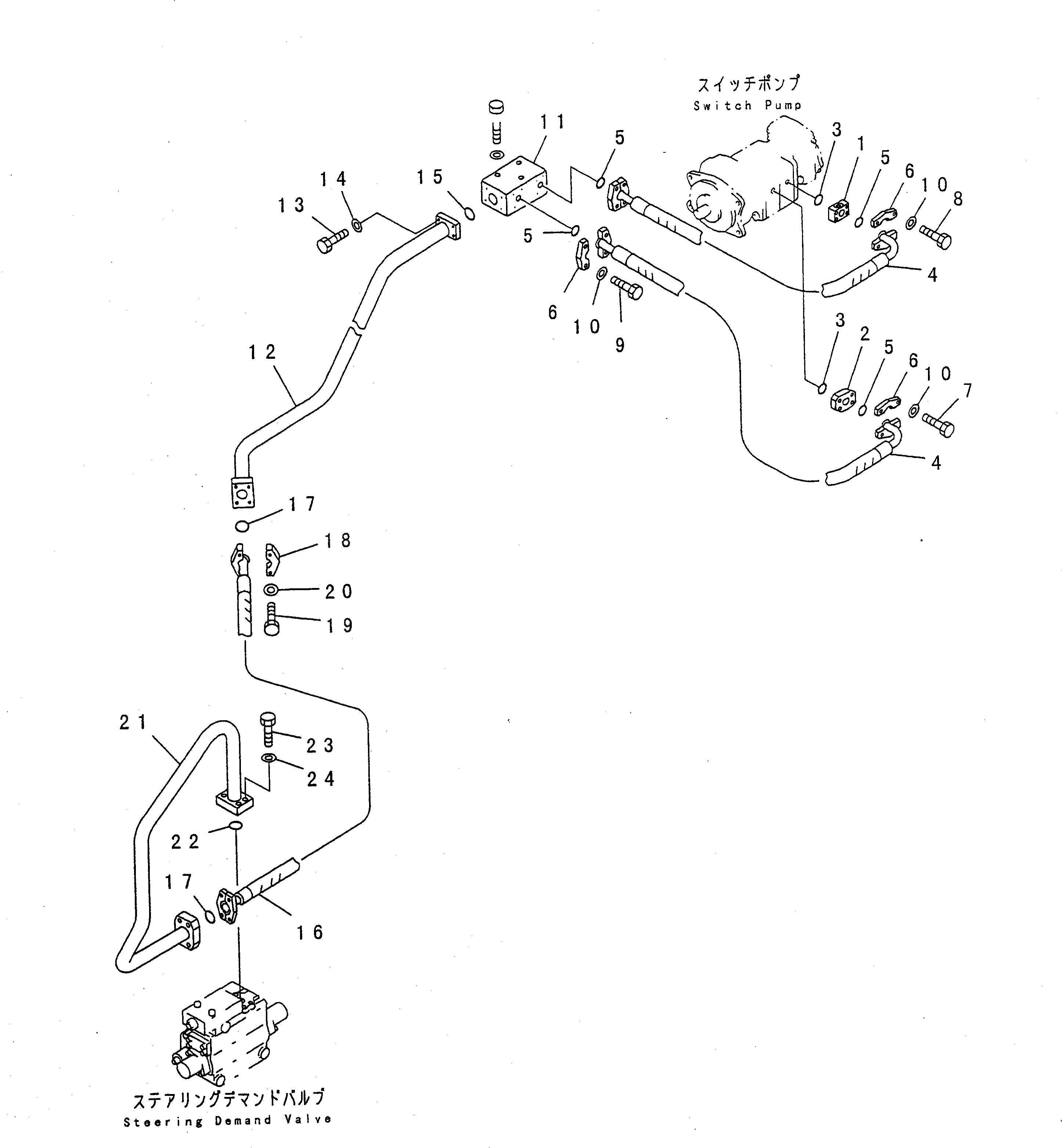 Трубка 427-S33-2241 Komatsu