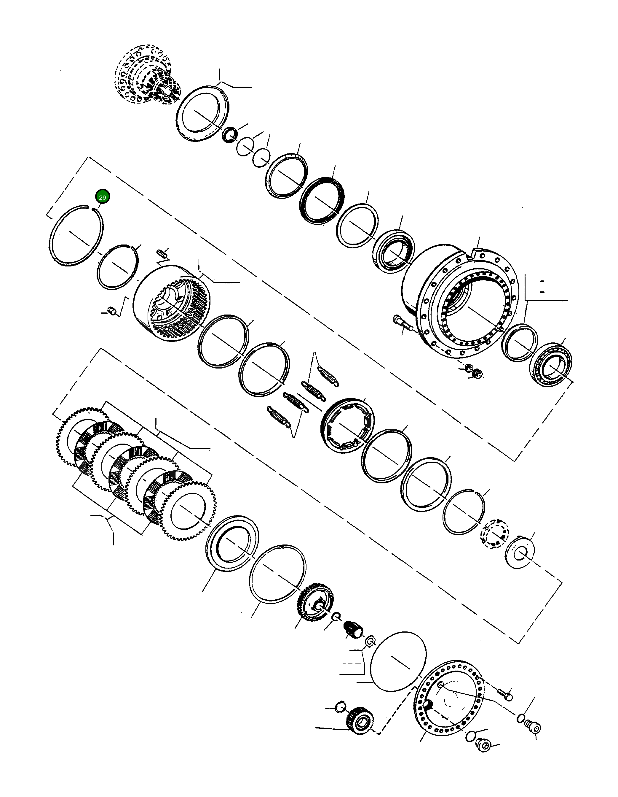 Стопорное кольцо 3235476M1 Komatsu