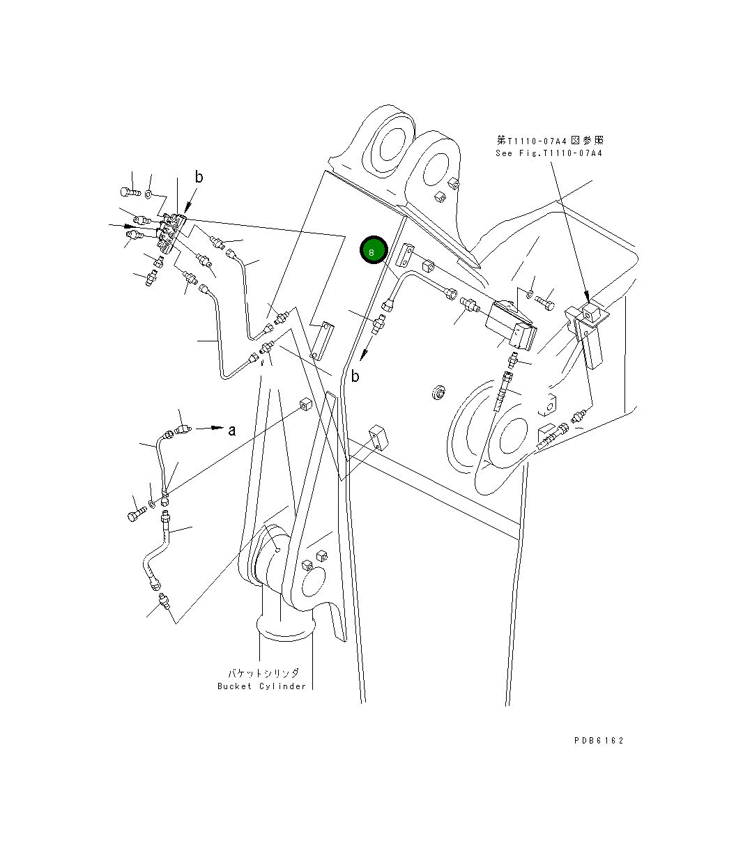 Трубка 208-70-65531 Komatsu