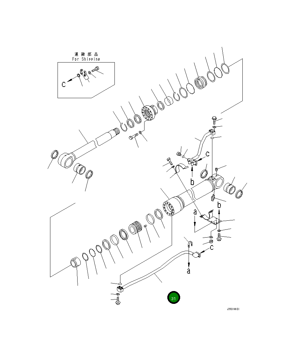 Трубка 707-86-00820 Komatsu