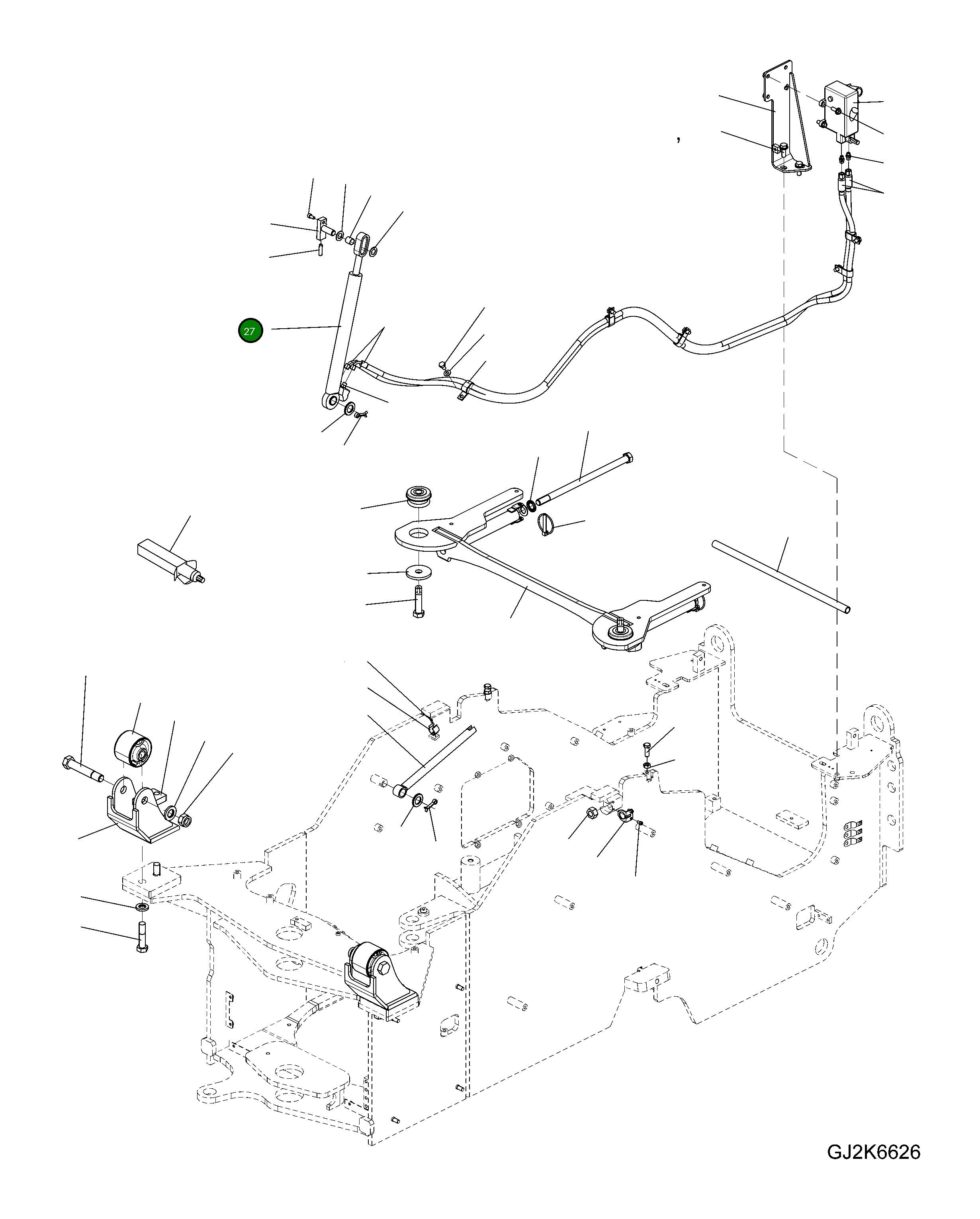 Цилиндр 42T-63-26010 Komatsu