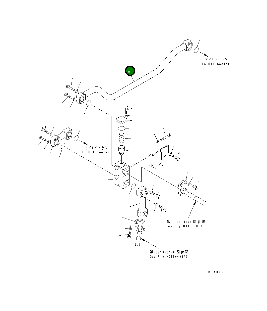 Трубка 209-62-77460 Komatsu