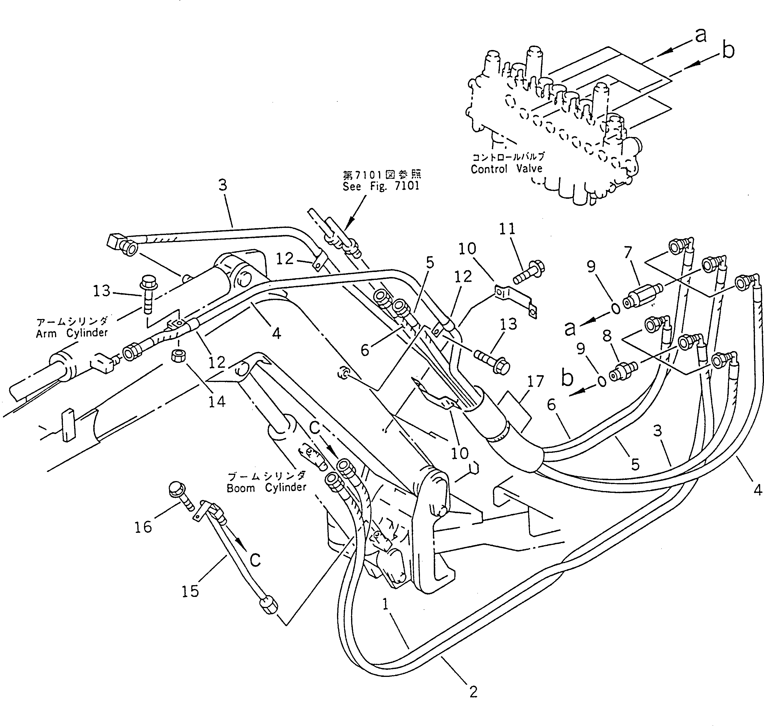 Трубка 21R-62-12540 Komatsu