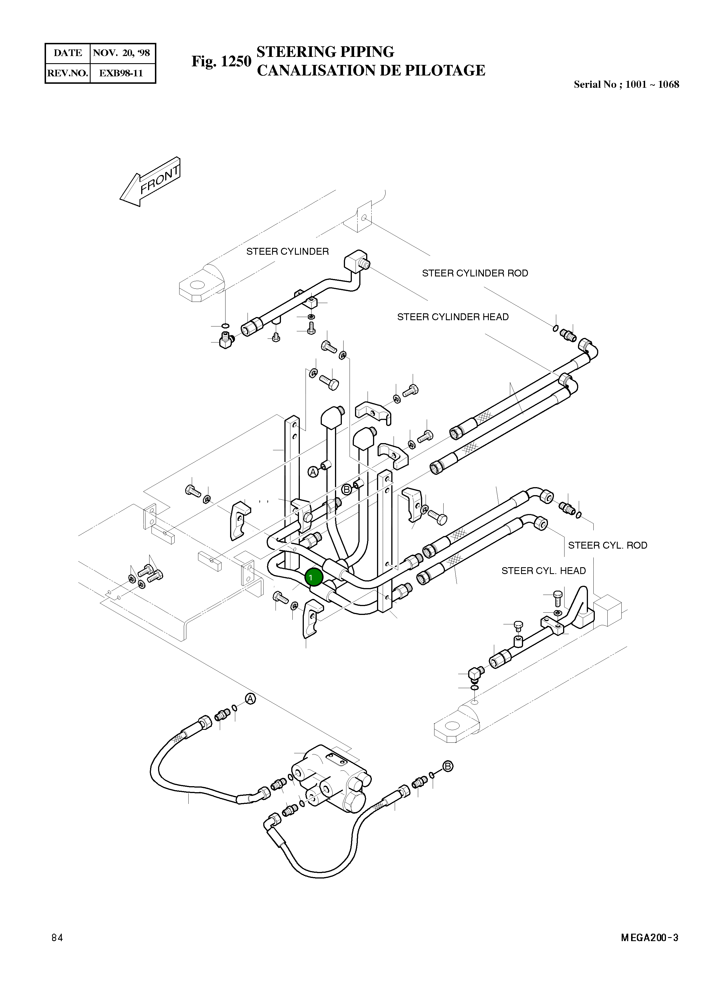 Труба 4182-1727 Komatsu