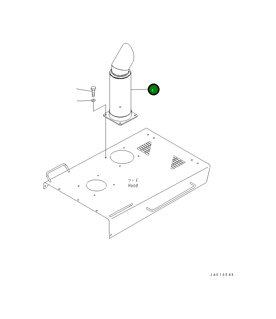 Труба 235-54-46220 Komatsu