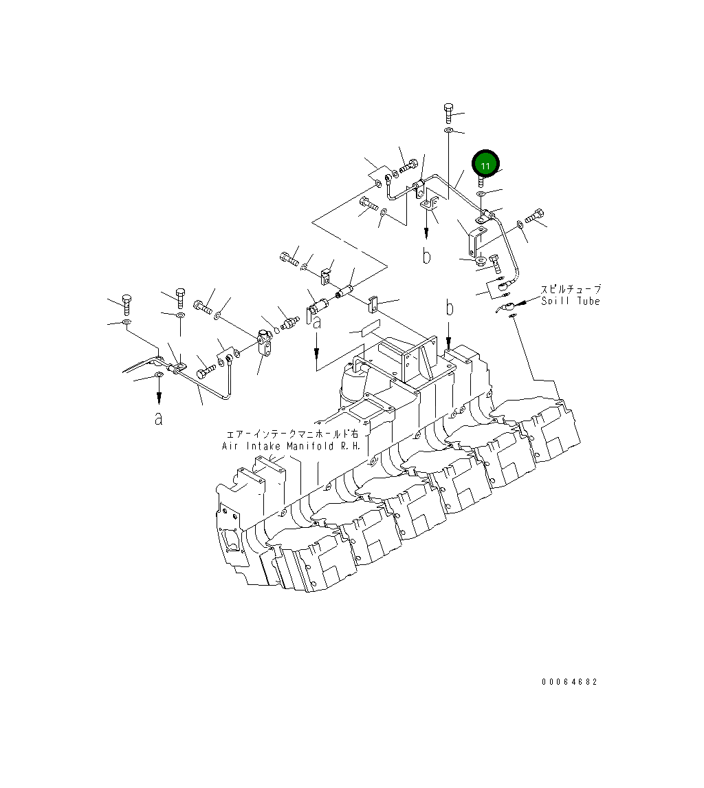 Трубка 6219-71-7440 Komatsu