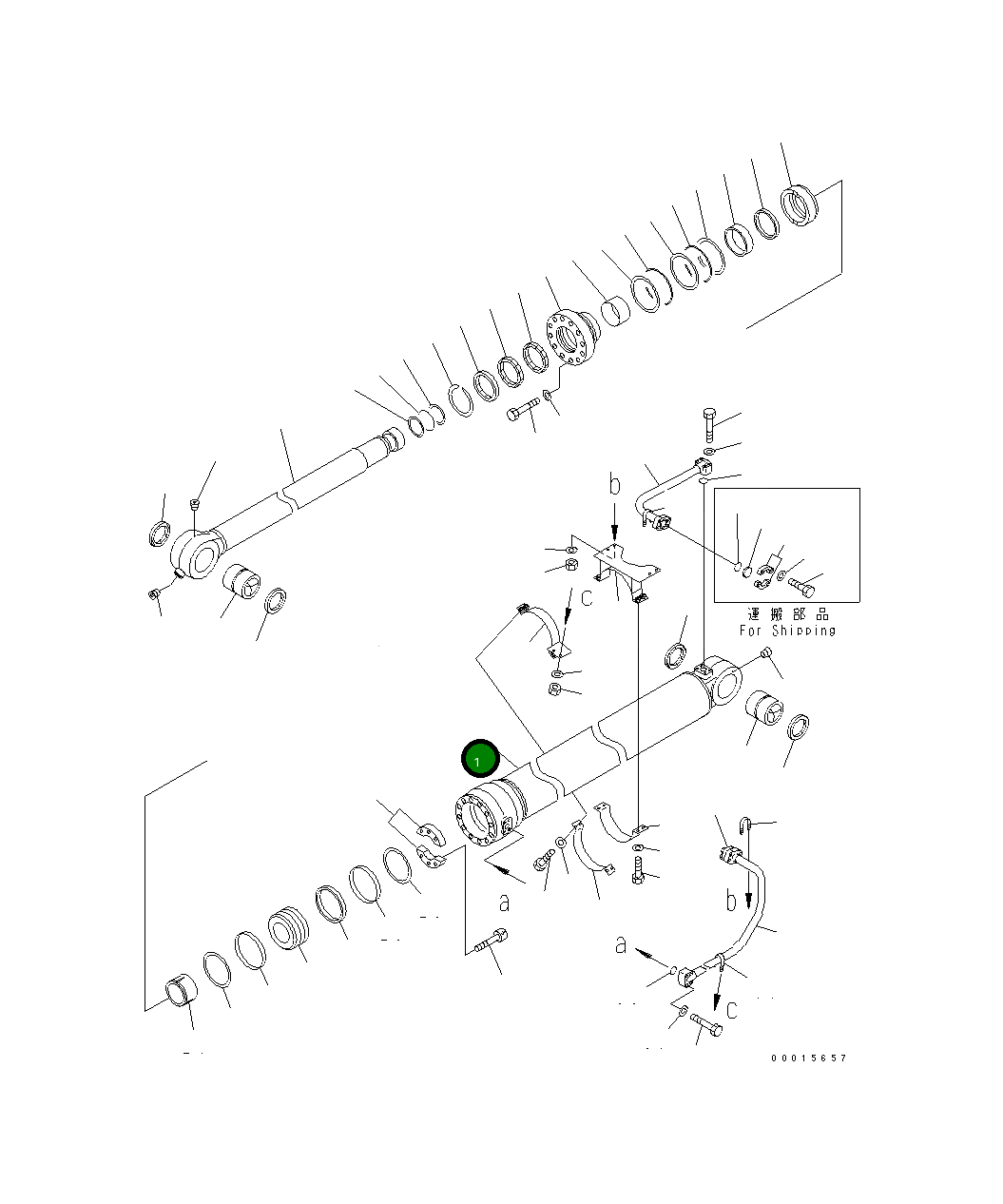 Цилиндр 209-63-K1210 Komatsu