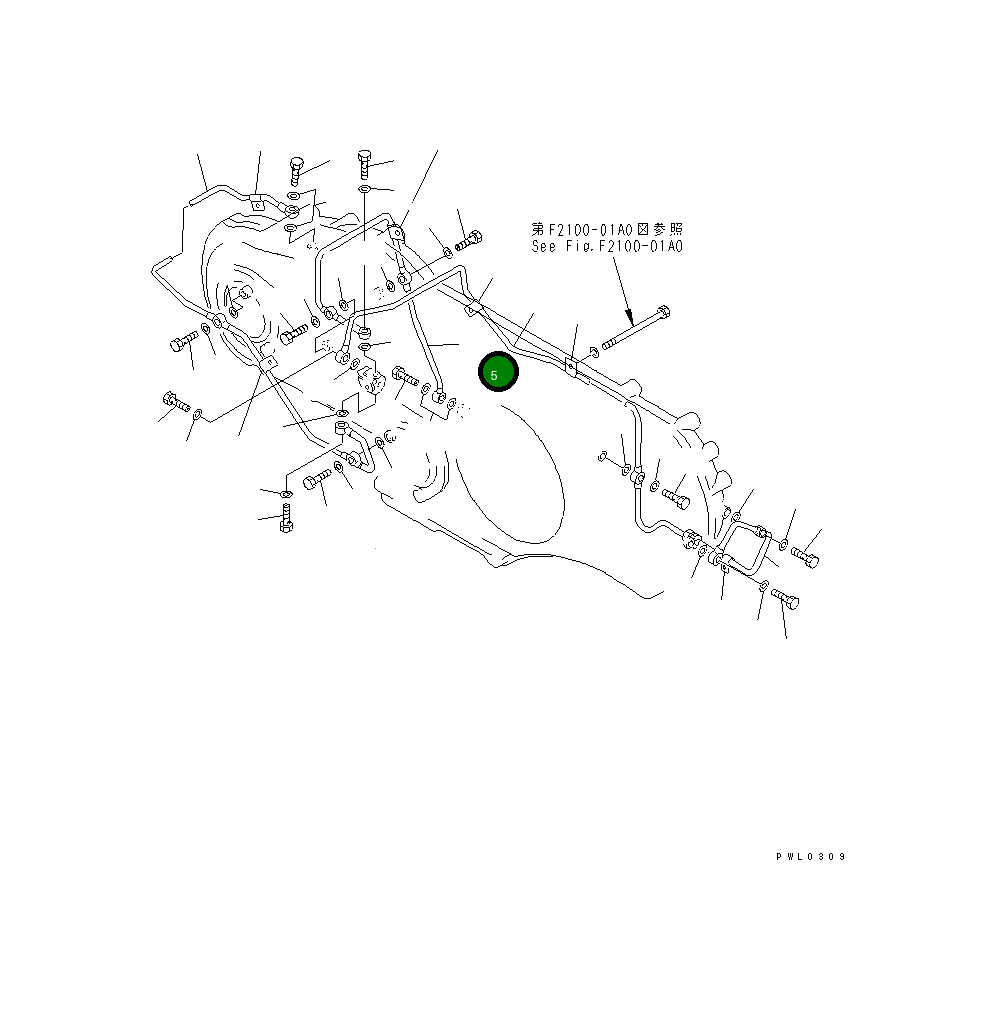 Трубка 196-38-11290 Komatsu