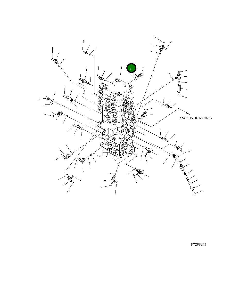 Управляющий клапан 723-59-16500 Komatsu