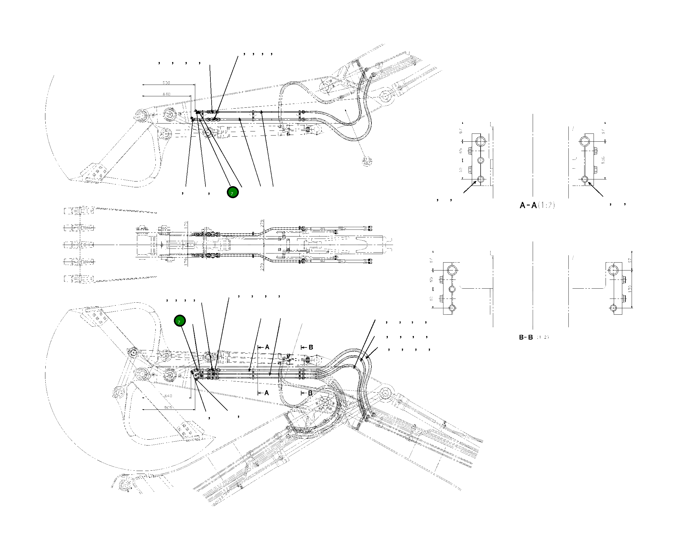 Трубка 207-62-KB760NK Komatsu