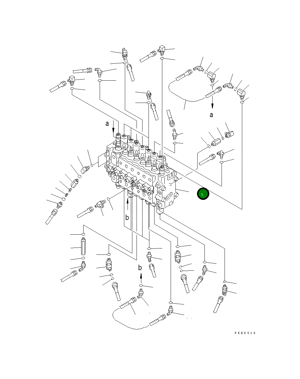 Управляющий клапан 723-47-13402 Komatsu