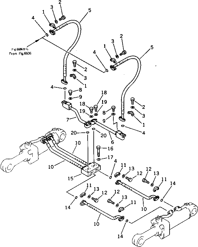 Трубка 208-72-36370 Komatsu