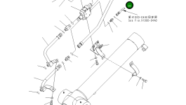 Трубка 21W-62-46941 Komatsu