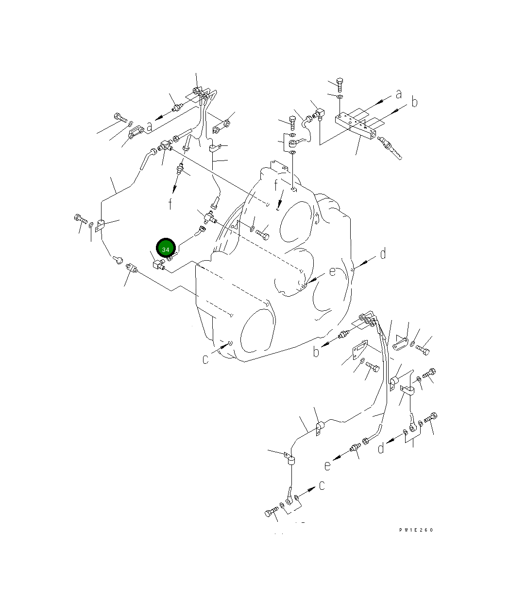 Трубка 209-38-51370 Komatsu