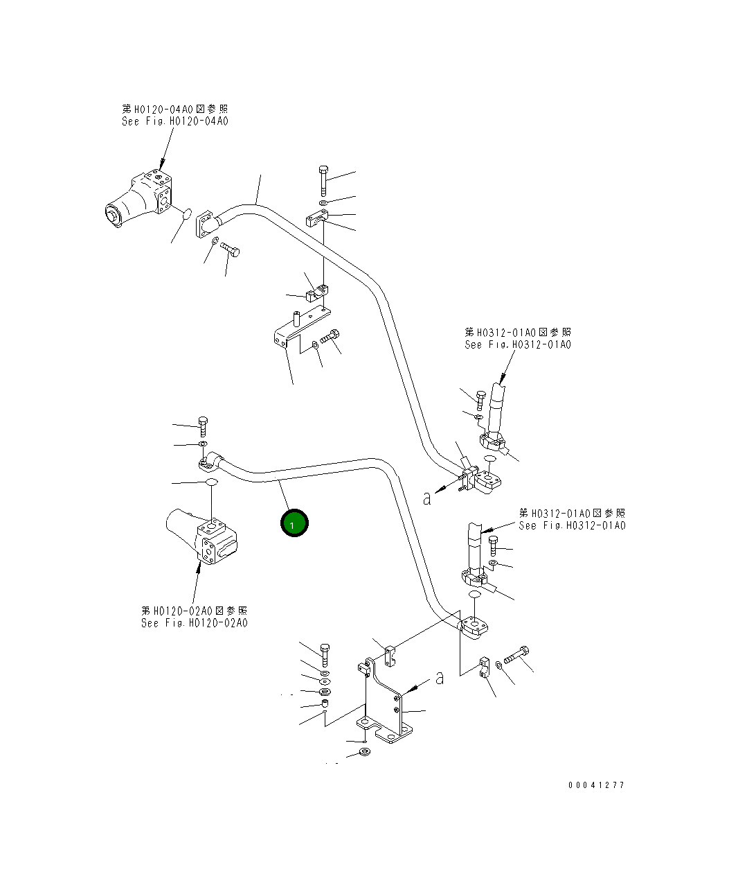 Трубка 209-62-K1880 Komatsu