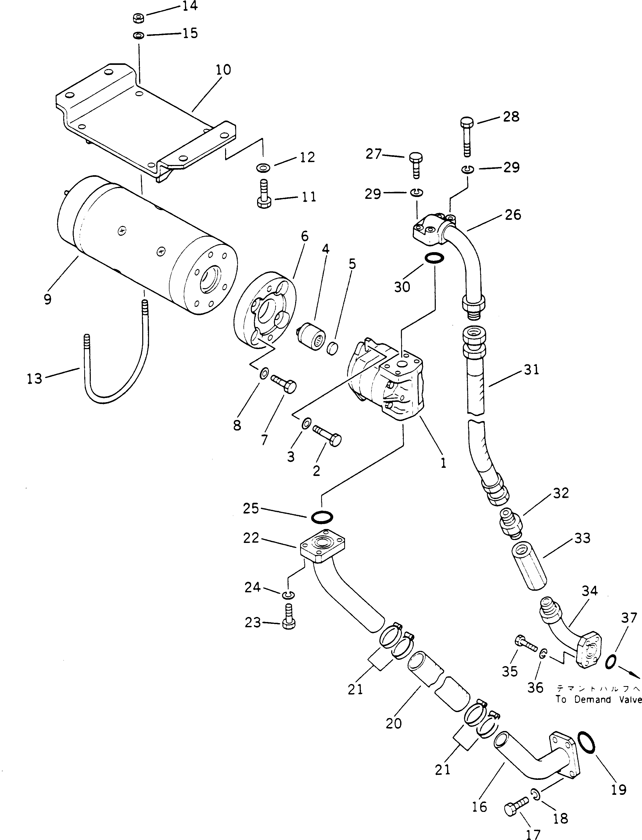 Трубка 566-61-47111 Komatsu