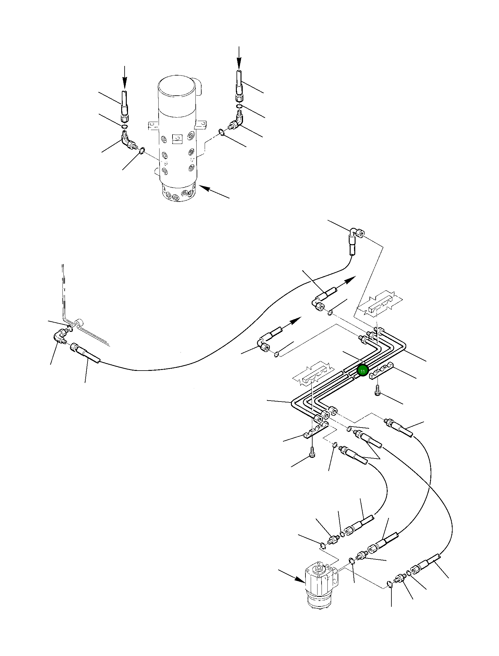 Труба 22E-62-12970 Komatsu