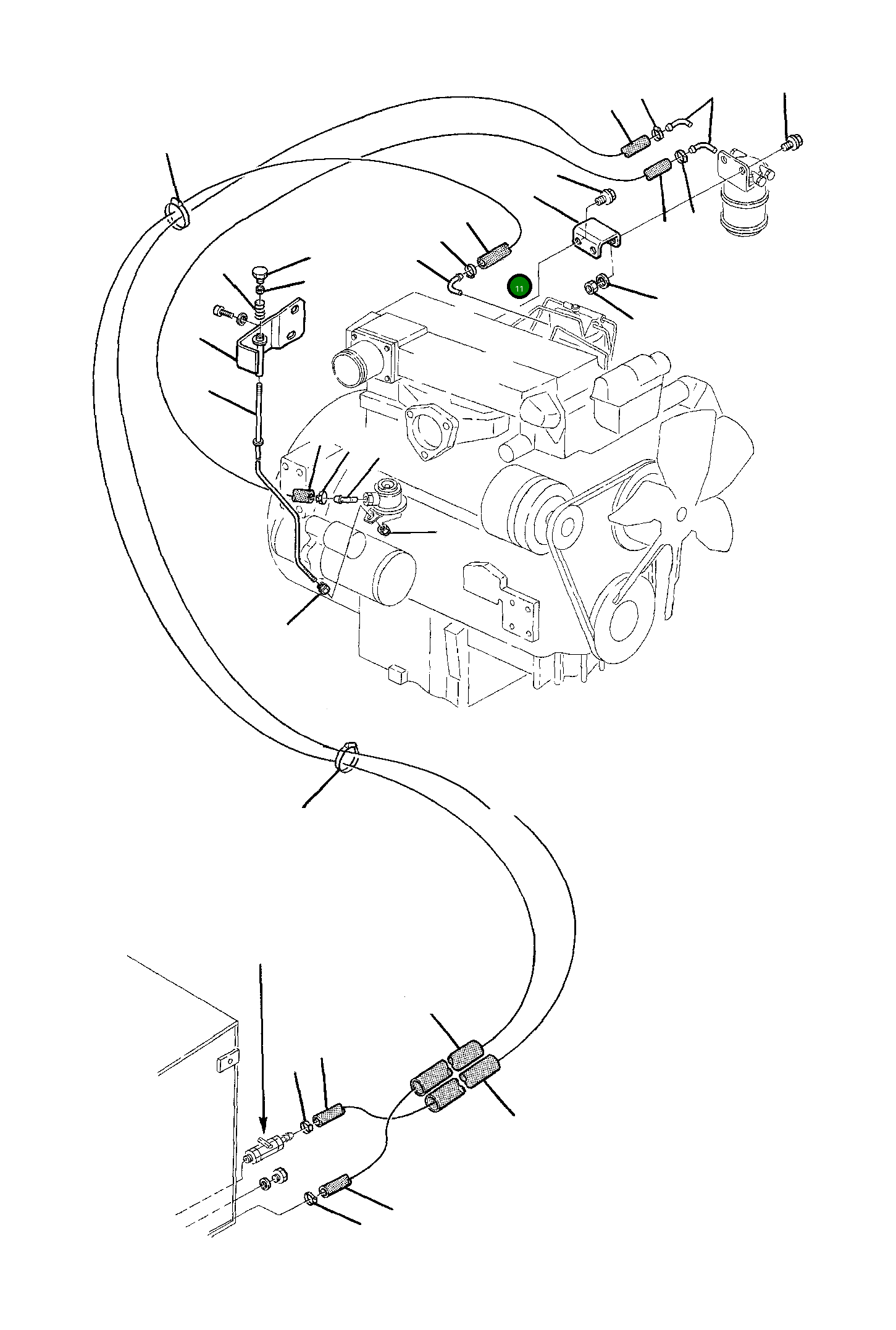 Труба 21D-04-11311 Komatsu