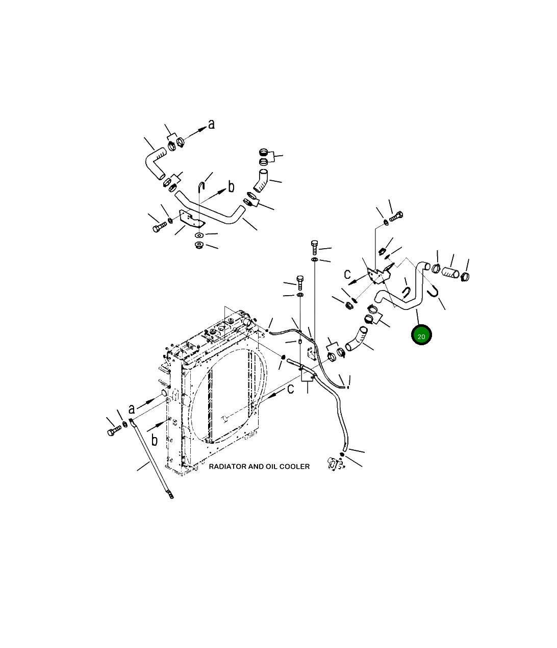 Трубка 208-03-41462 Komatsu