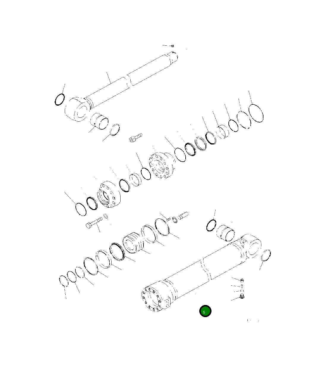 Цилиндр 721-13-18420 Komatsu