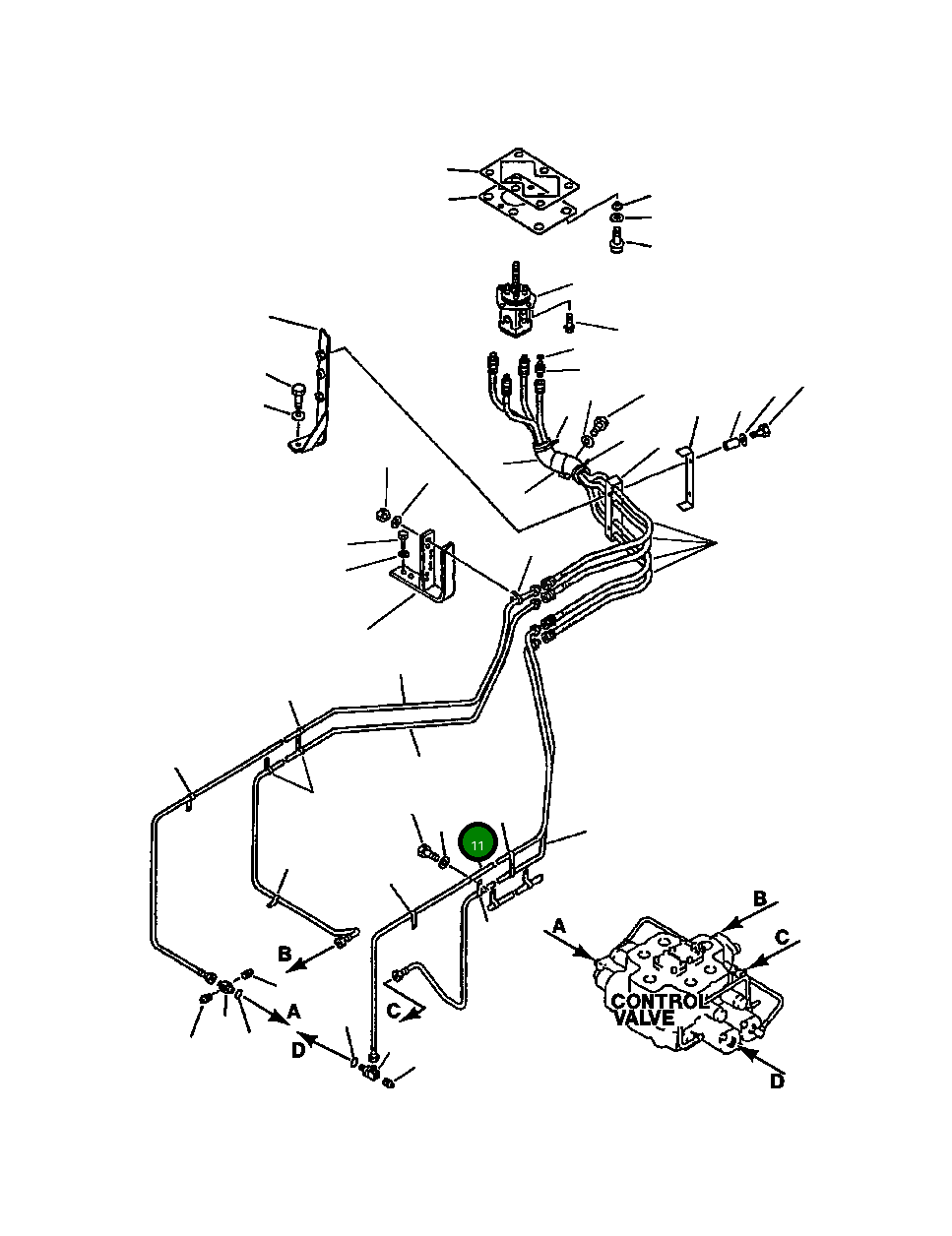 Трубка 426-62-11671 Komatsu