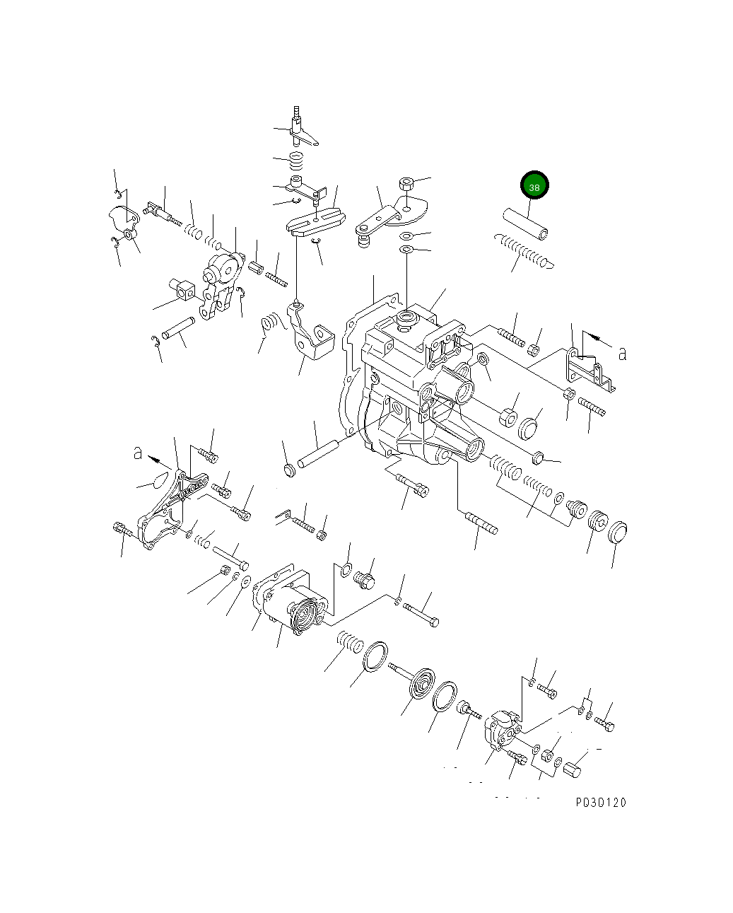 Трубка DK154156-0600 Komatsu