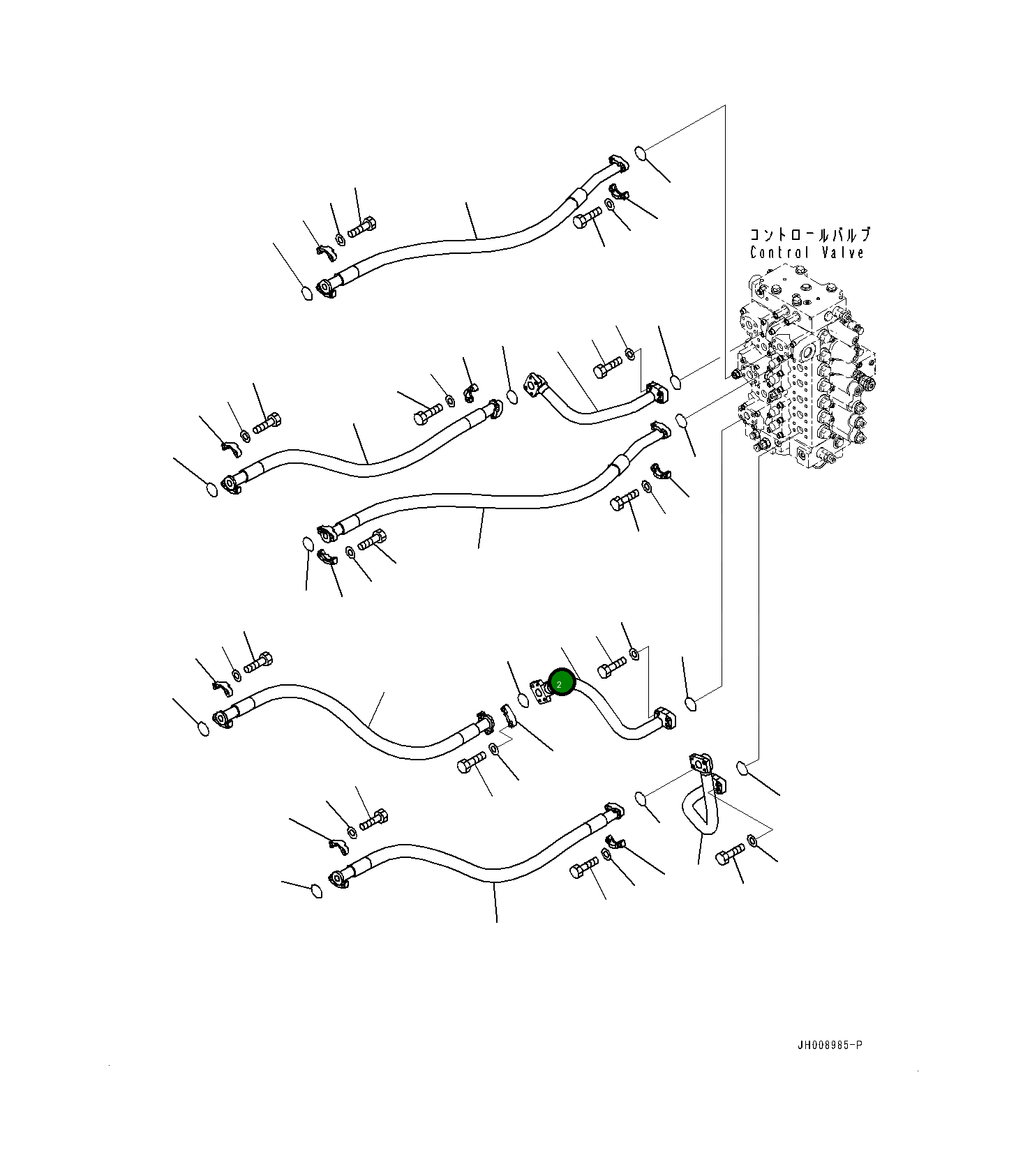Трубка 207-62-77370 Komatsu