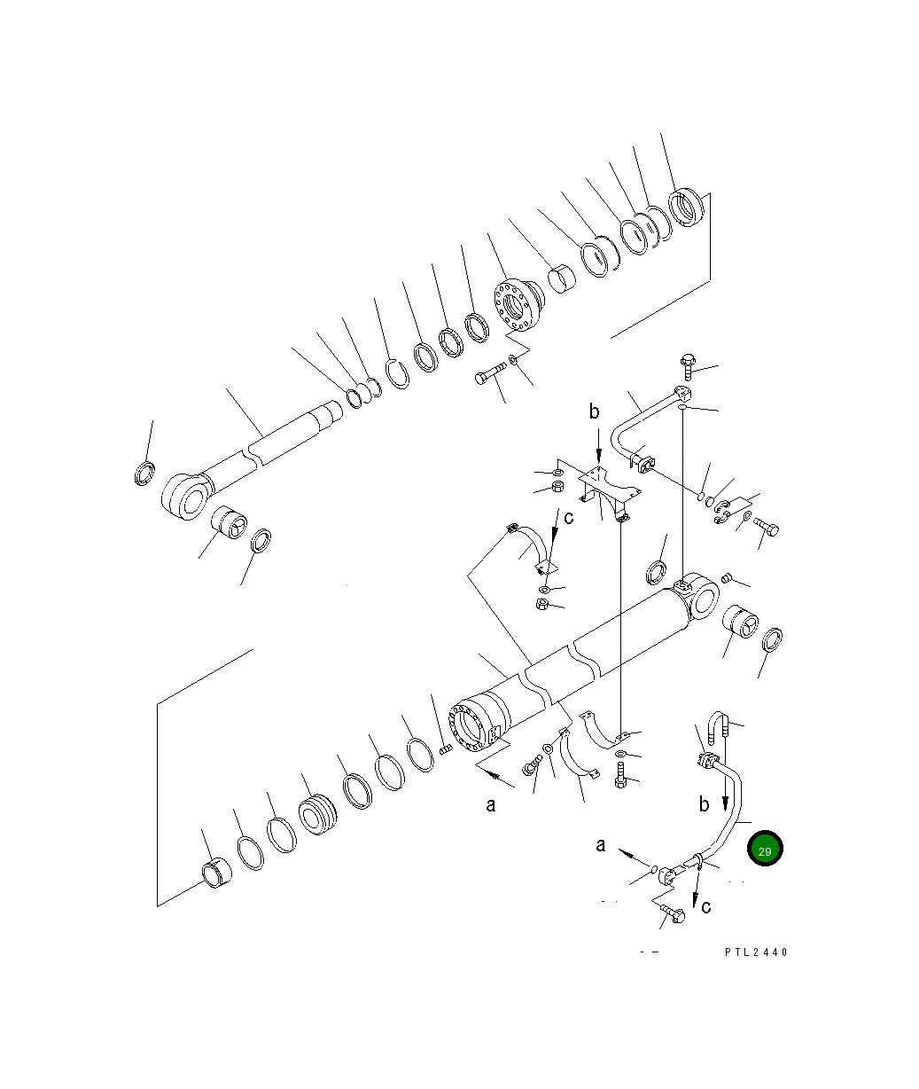 Трубка 209-63-74370 Komatsu