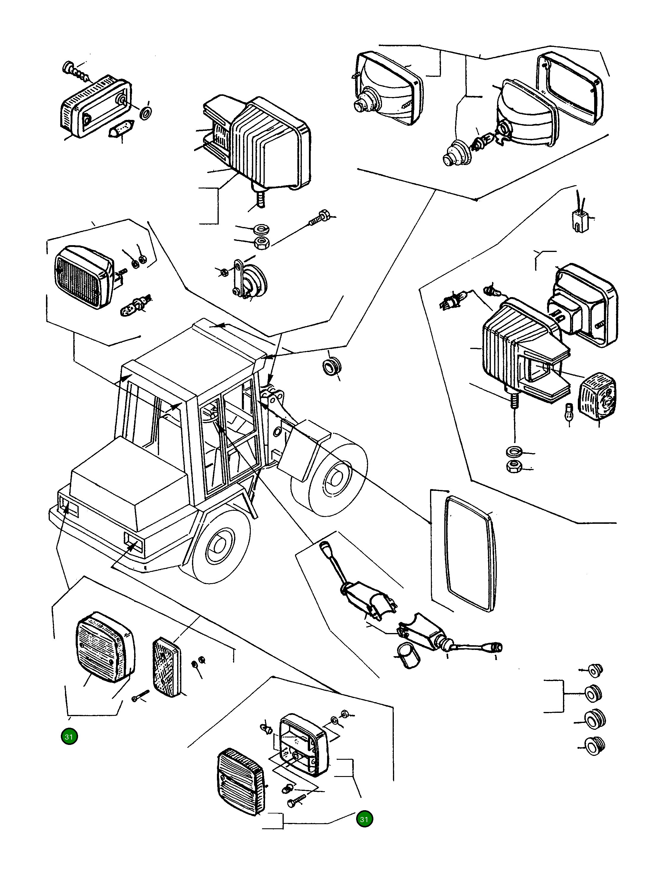Фара 4004207M91 Komatsu