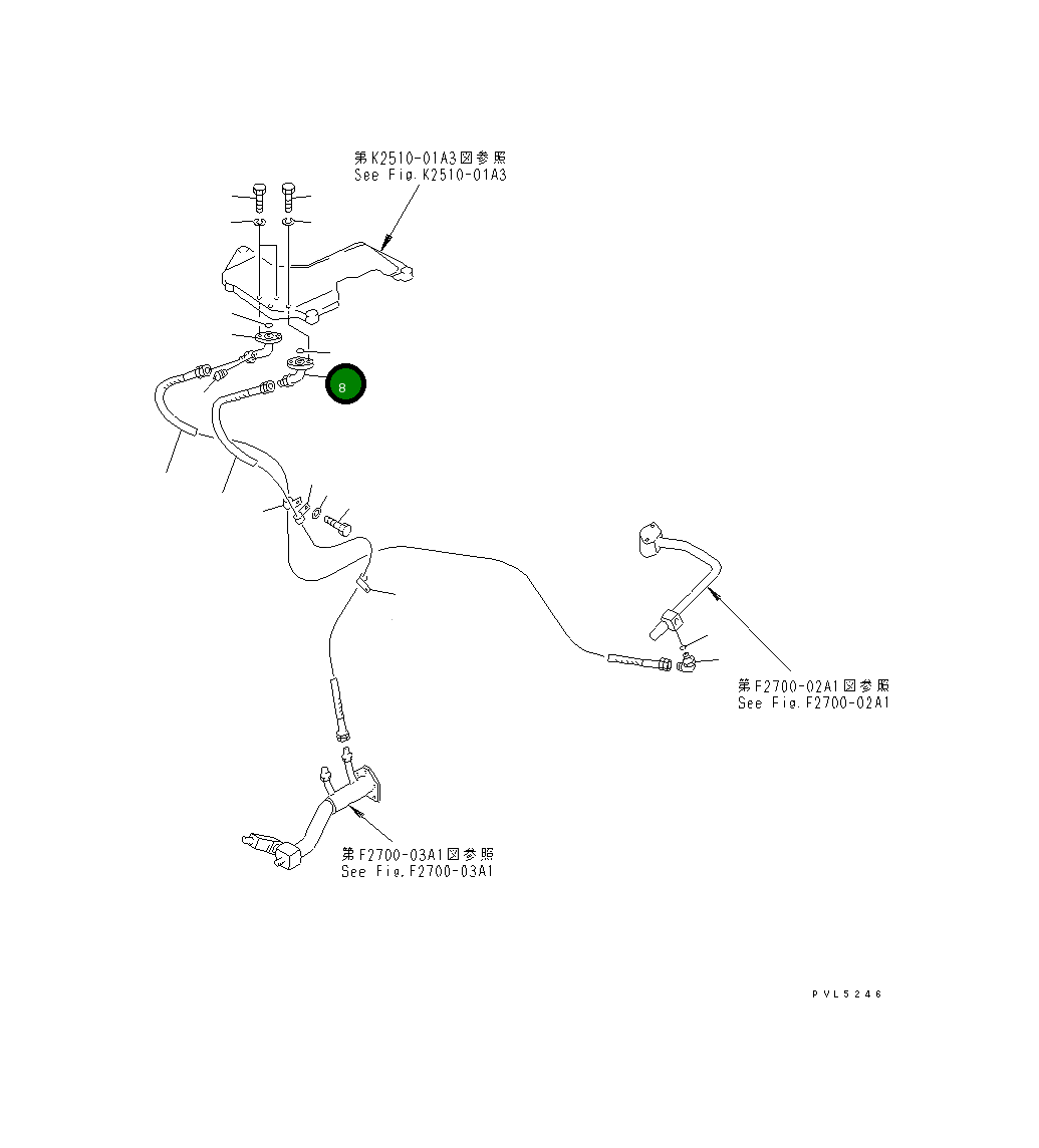 Трубка 175-61-31630 Komatsu