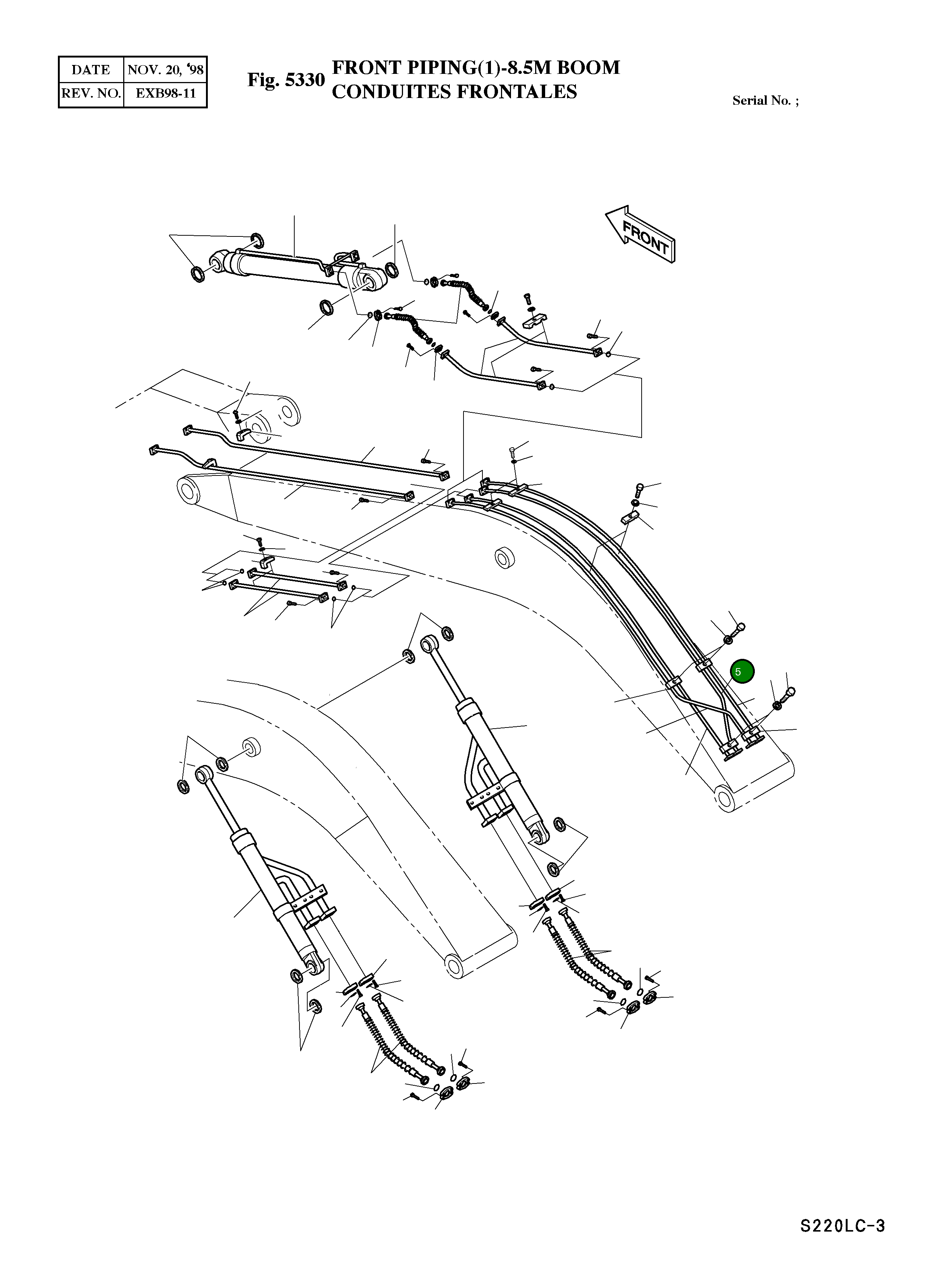 Труба 2140-1076 Komatsu