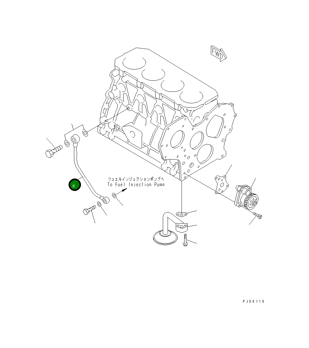 Труба 454-329 Komatsu