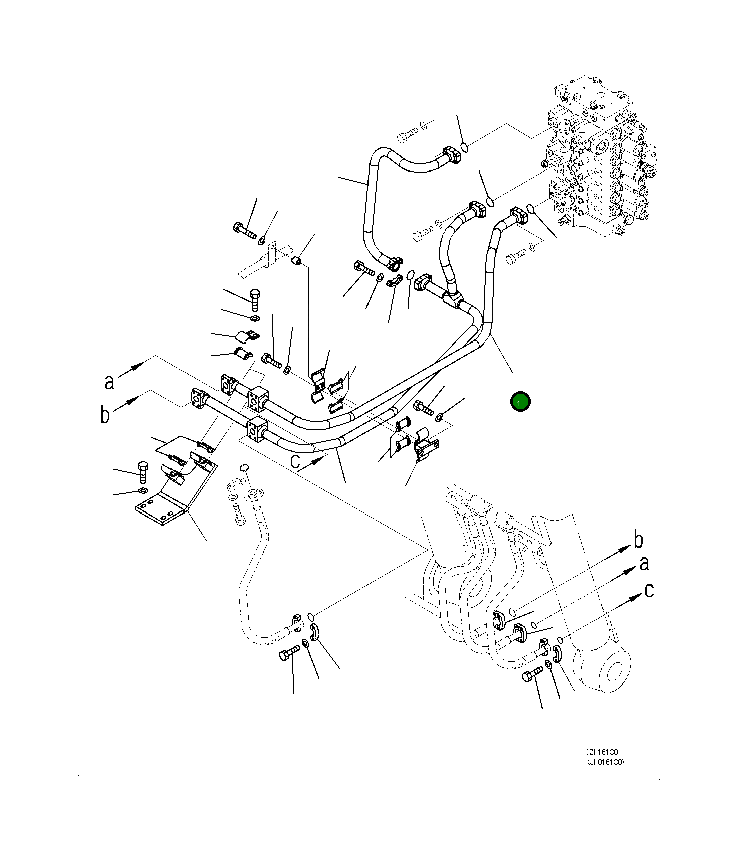 Трубка 208-62-71271 Komatsu