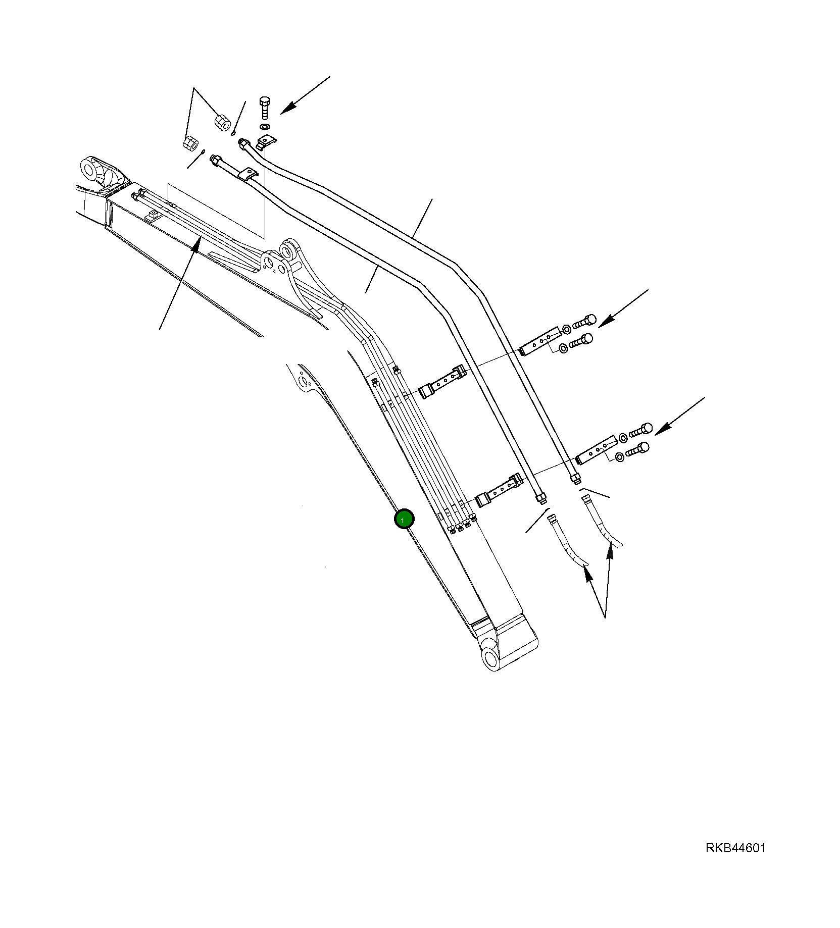 Труба 22K-973-R510 Komatsu