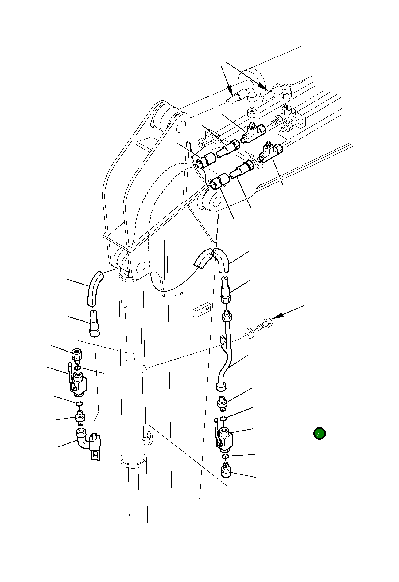 Труба 3F4593071 Komatsu