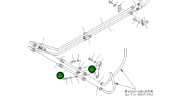 Трубка 21T-64-36210 Komatsu