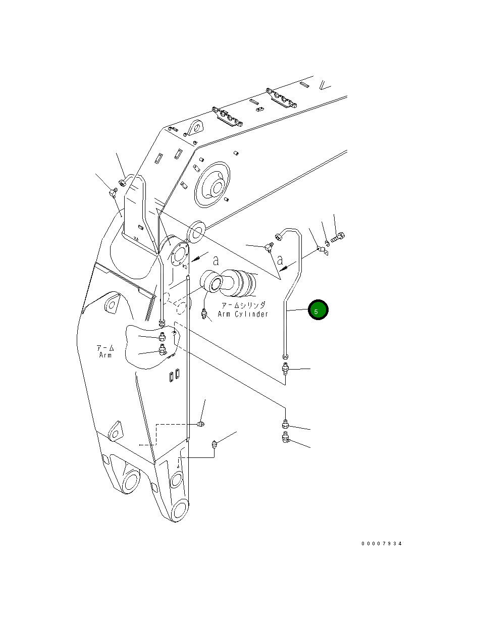 Трубка 209-72-74220 Komatsu