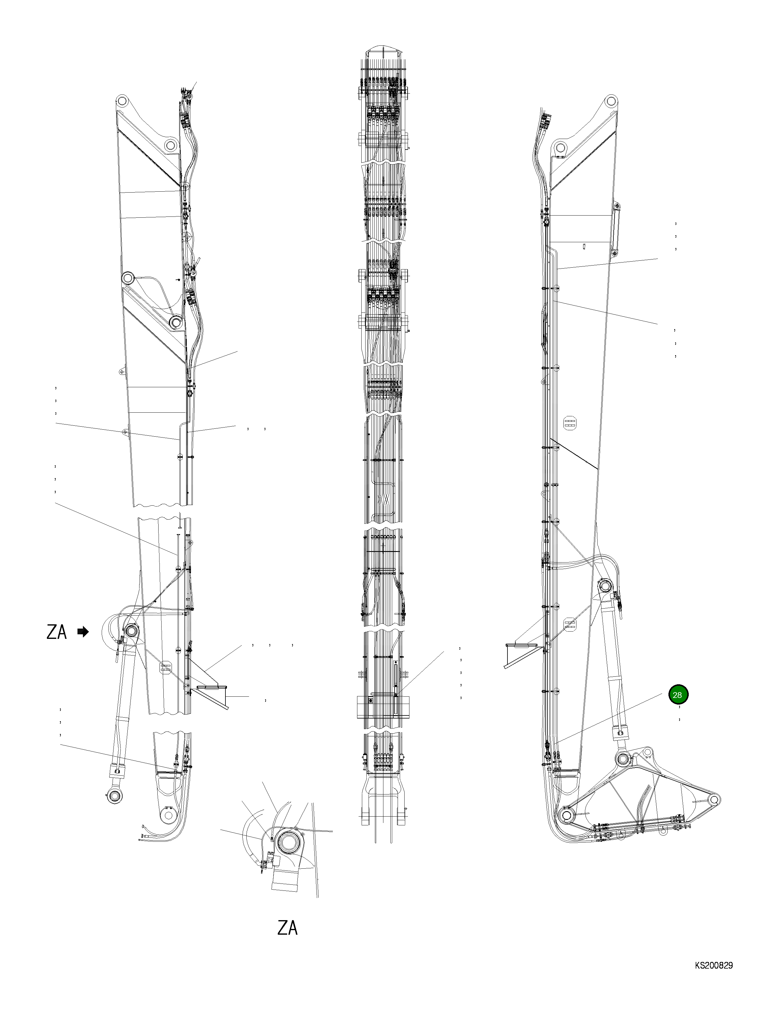 Трубка 209-62-KK430 Komatsu