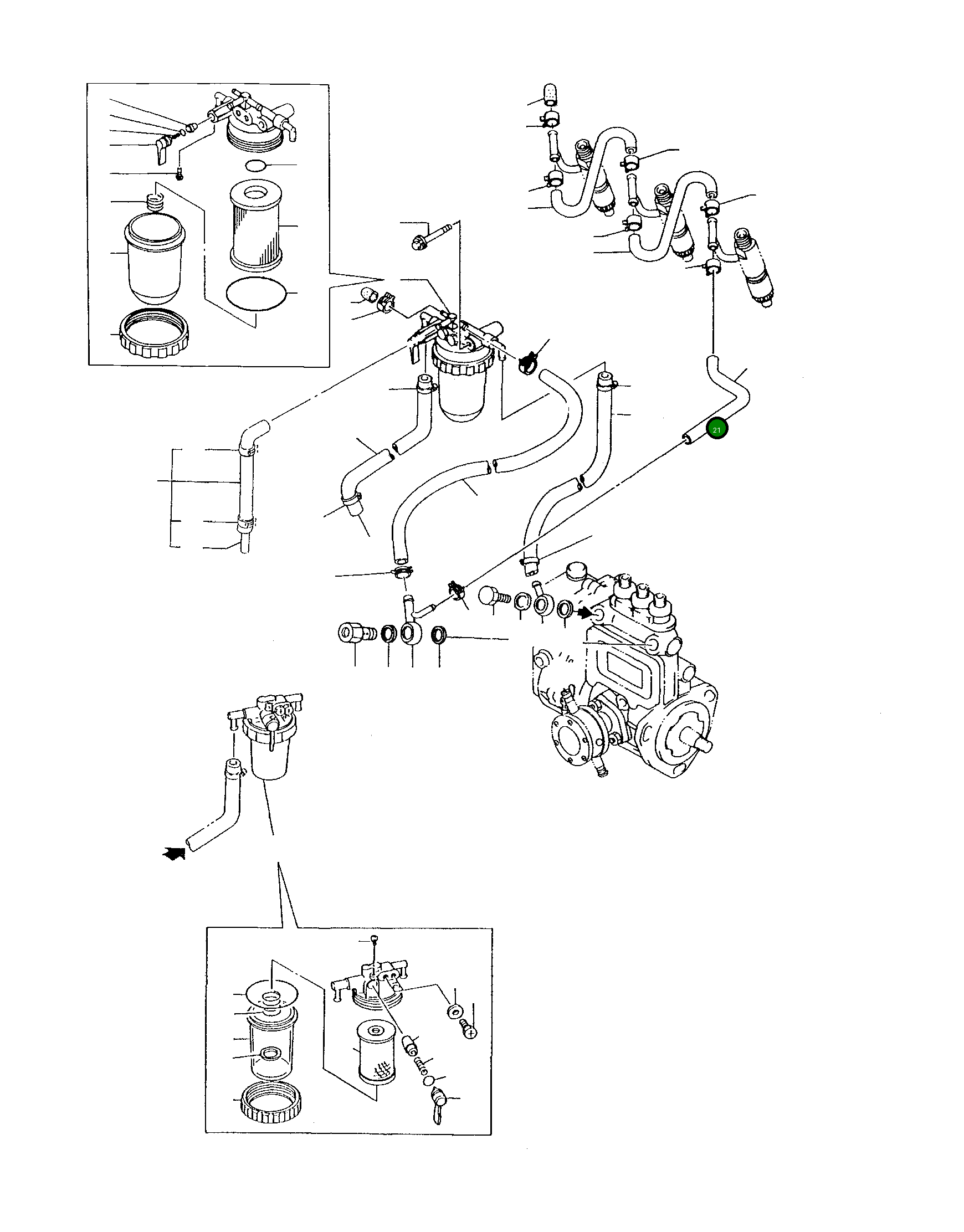 Труба YMR001032 Komatsu