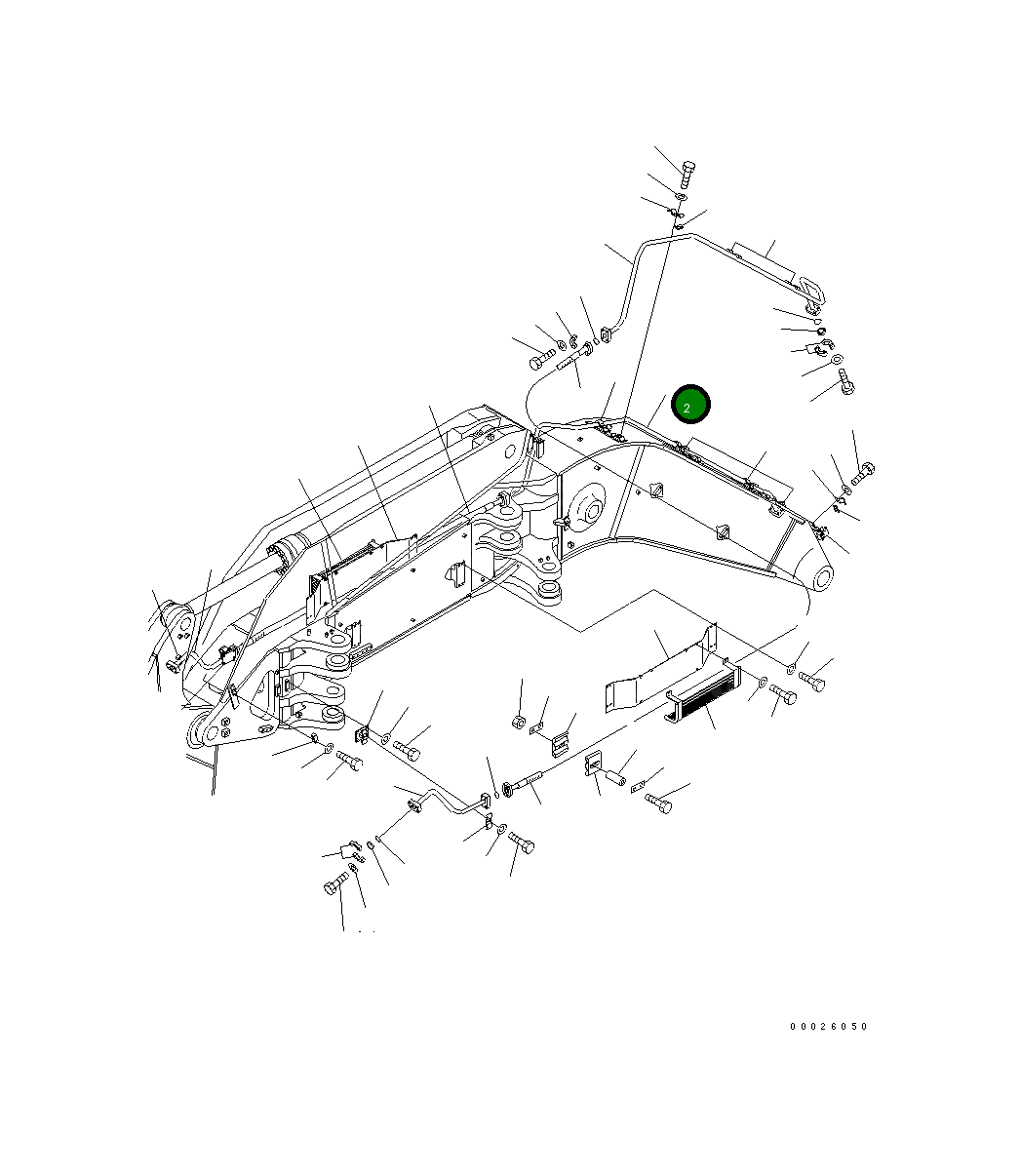 Трубка 208-62-64540 Komatsu