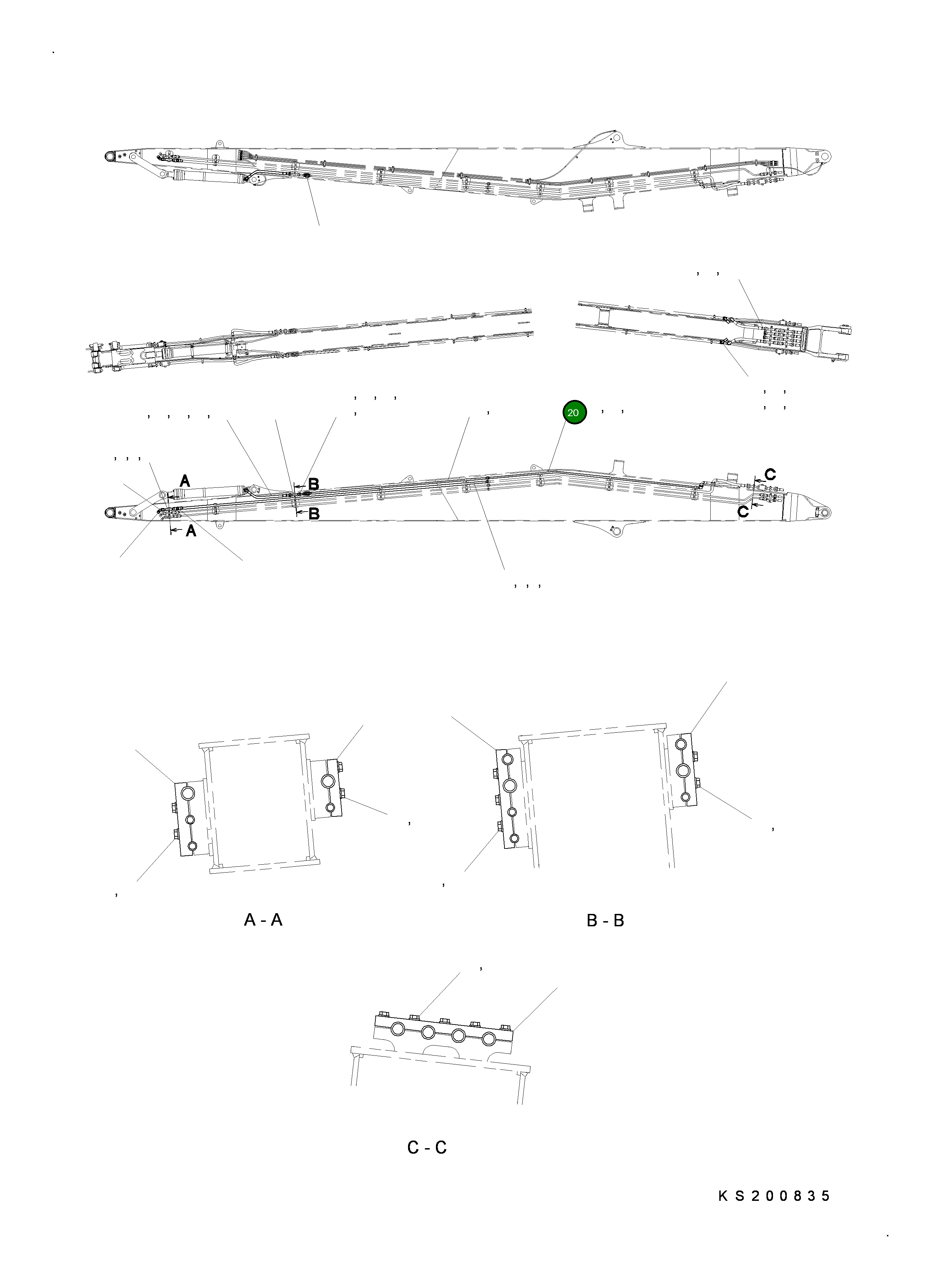 Трубка 209-62-83690 Komatsu