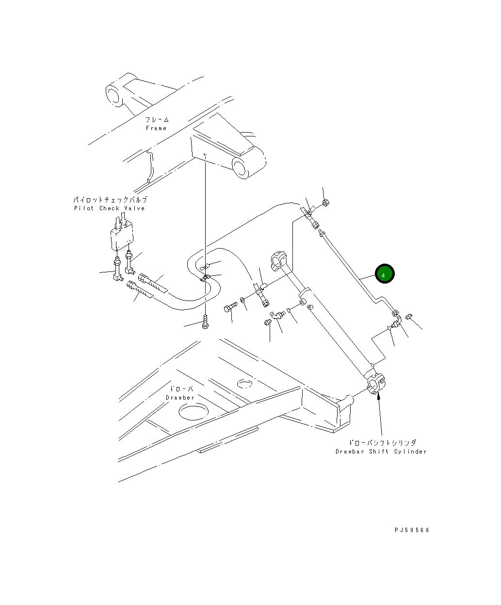 Трубка 23E-60-14720 Komatsu