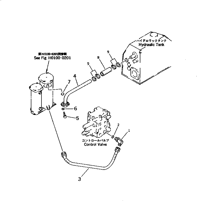 Шланг 07102-210A4 Komatsu